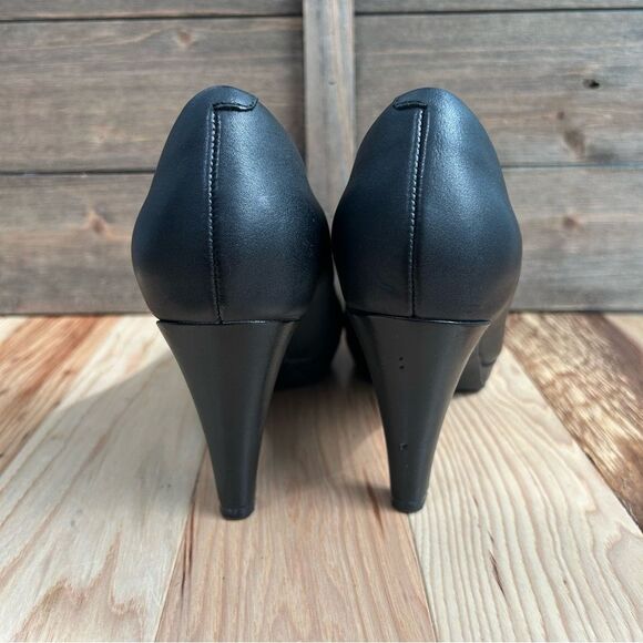 Clarks Brier Dolly Dress Pumps High Heels Platform Ortholite Footbed Black Sz 7 - Picture 9 of 16